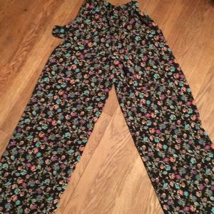 Cute floral bell flare pants